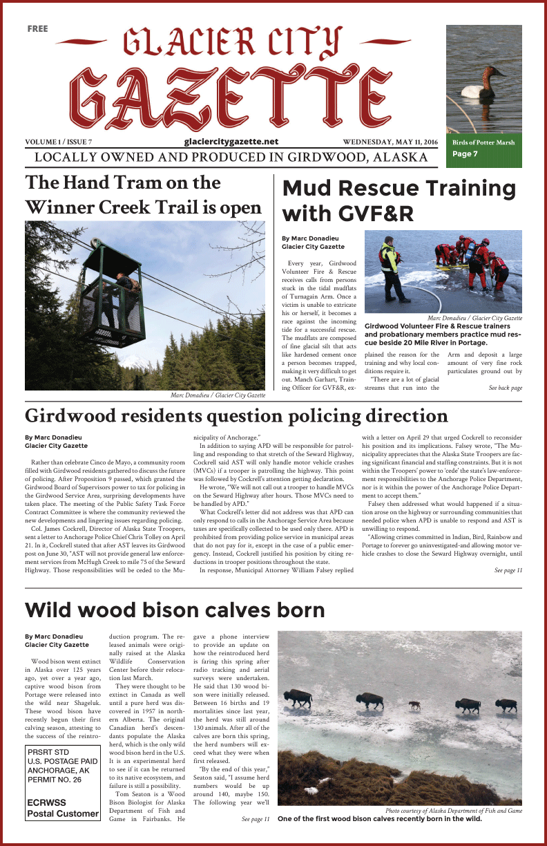 Glacier City Gazette – May 11, 2016