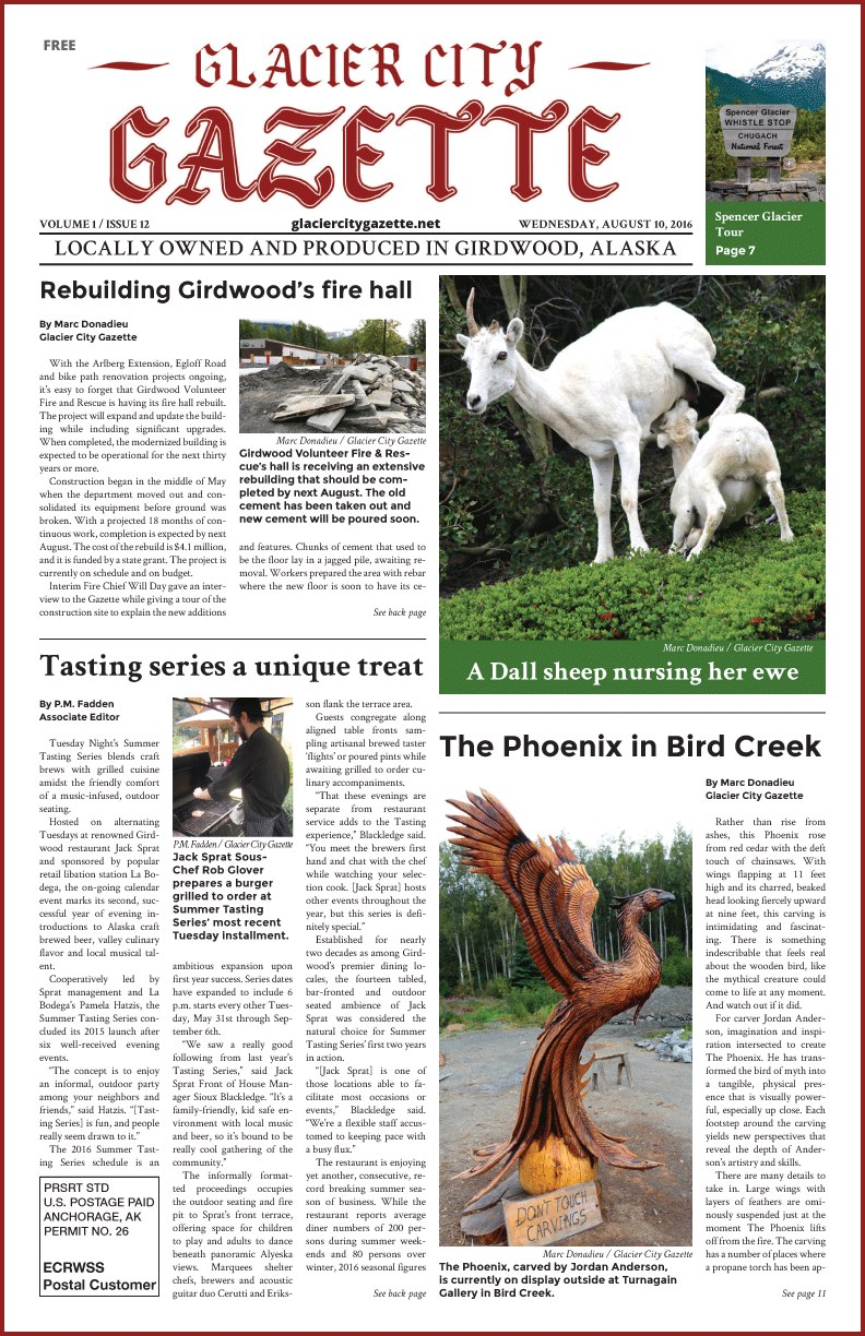 Glacier City Gazette – August 10, 2016