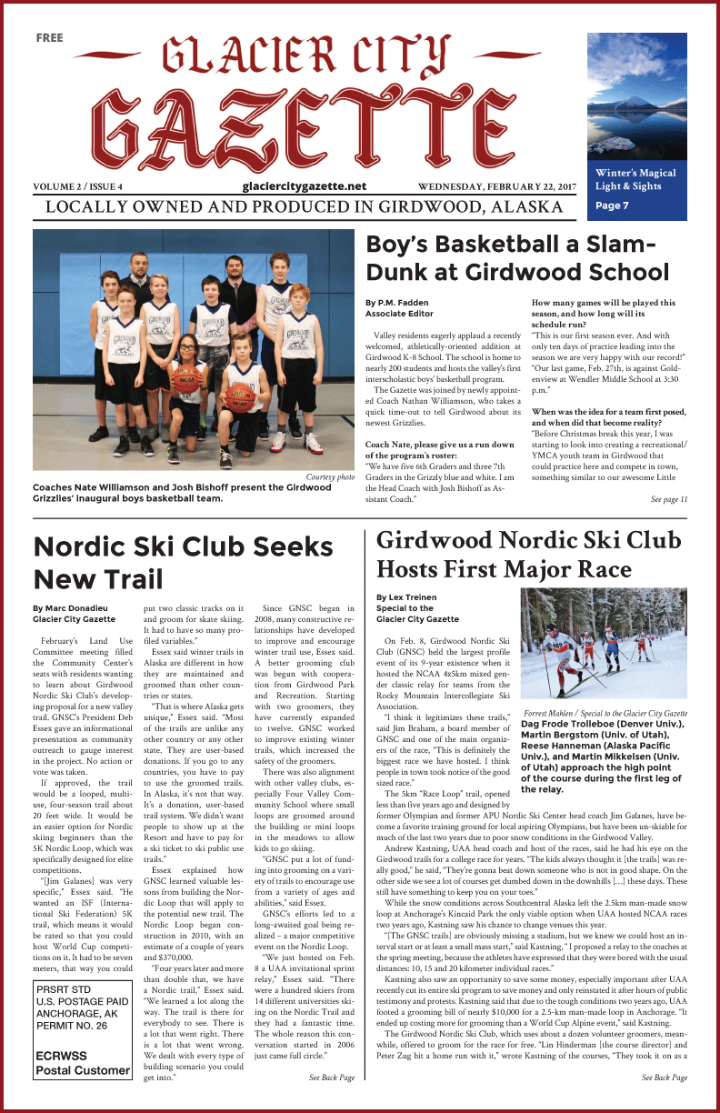 Glacier City Gazette – February 22, 2017