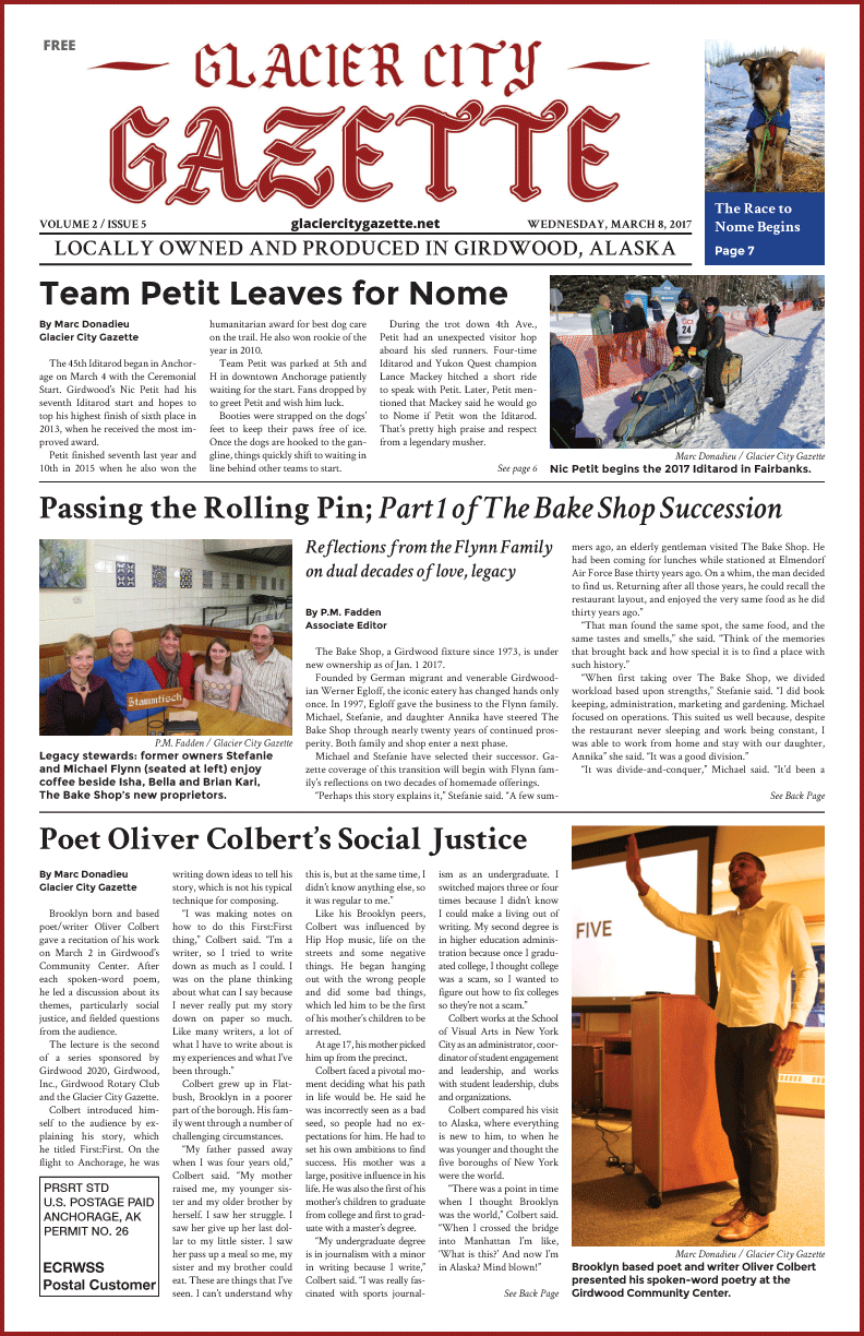 Glacier City Gazette – March 8, 2017