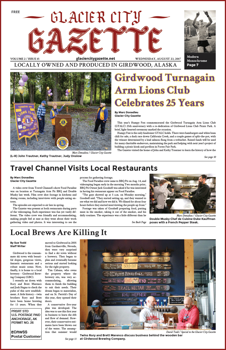 Glacier City Gazette – August 23, 2017