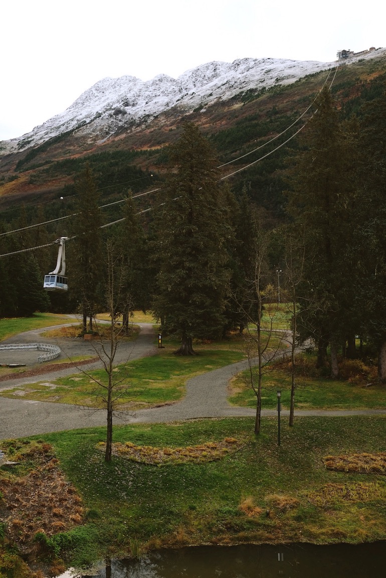 Carson Baldiviez / That Feeling Co. Fresh snow was visible on North Face on Sunday morning during Bite of the Chugach.