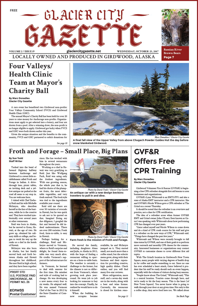 Glacier City Gazette – October 25, 2017