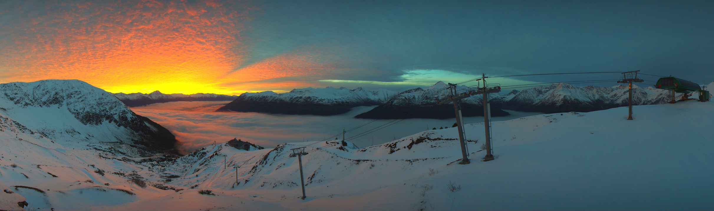 Photo courtesy of Alyeska Resort Alyeska's Roundshot camera captured the beauty of a Nov. 2 sunset without editing or filters.