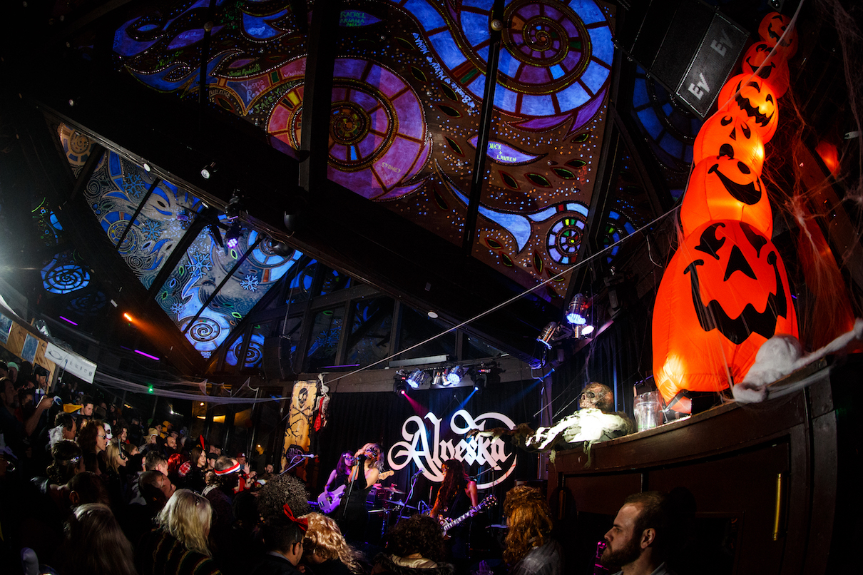 Photo courtesy of Alyeska Resort Halloween at The Sitzmark features Lez Zeppelin.