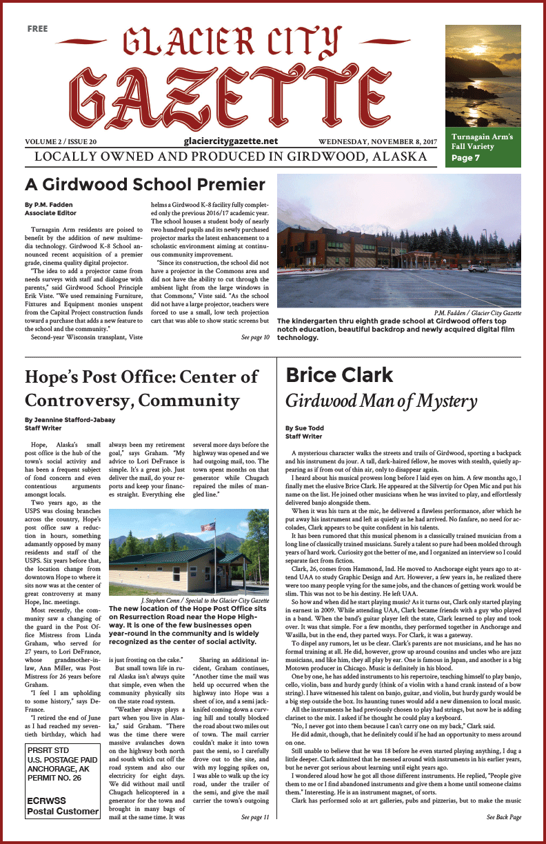 Glacier City Gazette – Novemebr 8, 2017