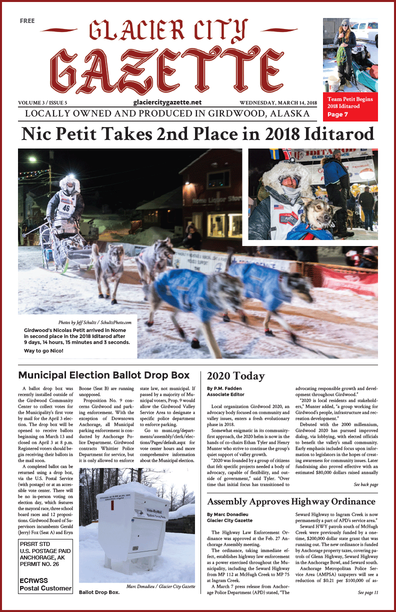Glacier City Gazette – March 14, 2018