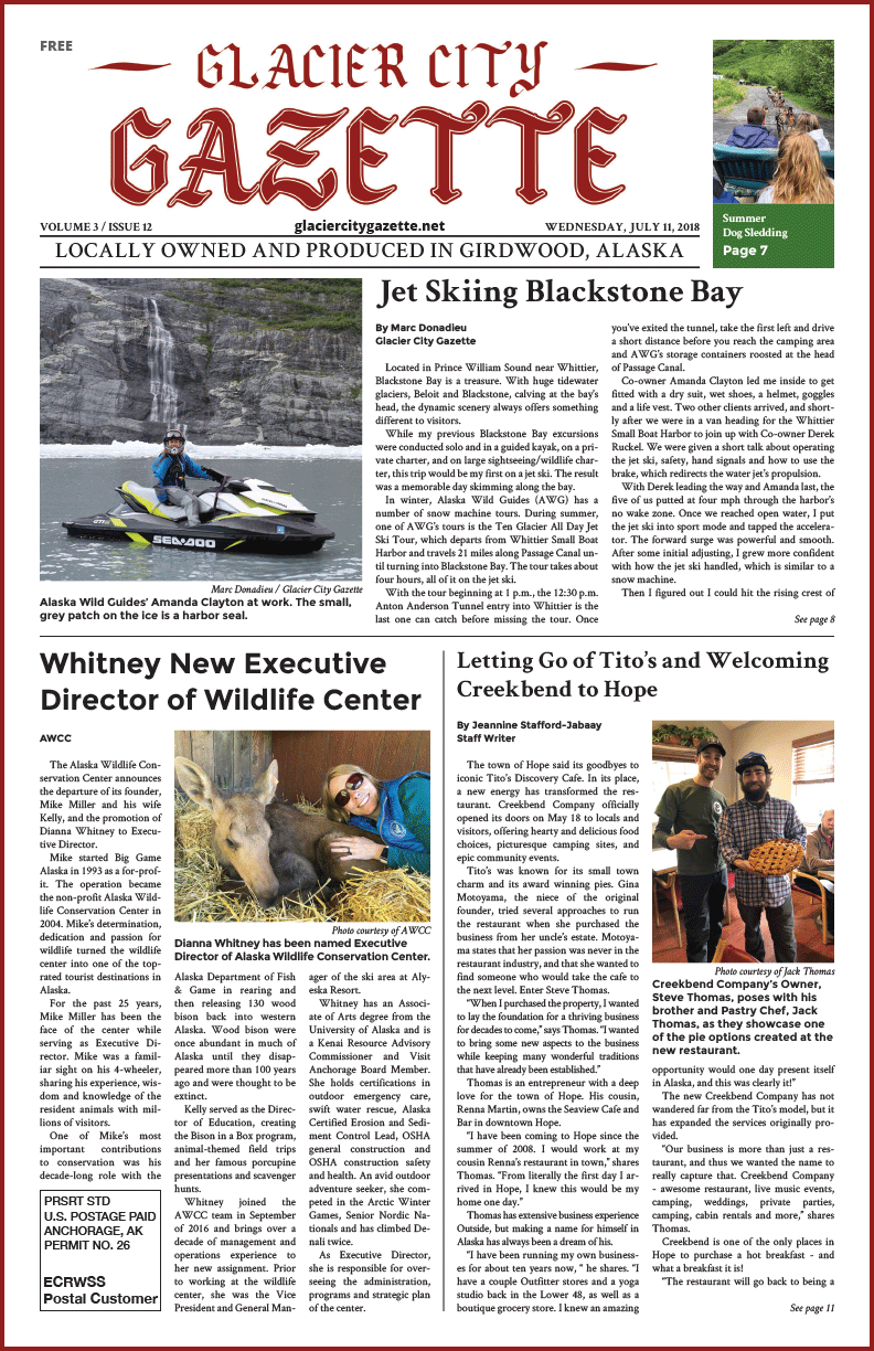 Glacier City Gazette – July 11, 2018