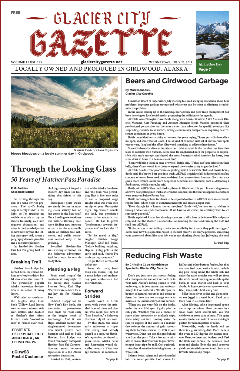 Glacier City Gazette – July 25, 2018